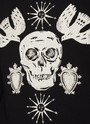  - ALEXANDER MCQUEEN - Skull Graphic Crocheted Jersey Hoodie