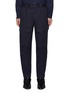 Main View - Click To Enlarge - ALEXANDER MCQUEEN - Bellows Pocket Rolled Up Gabardine Tappered Pants