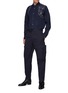 Figure View - Click To Enlarge - ALEXANDER MCQUEEN - Bellows Pocket Rolled Up Gabardine Tappered Pants