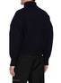 Back View - Click To Enlarge - ALEXANDER MCQUEEN - Turtleneck Dove Intarsia Oversized Pullover