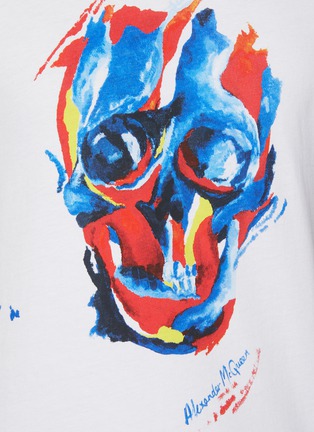  - ALEXANDER MCQUEEN - Oil Paint Skull Print T-shirt