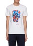 Main View - Click To Enlarge - ALEXANDER MCQUEEN - Oil Paint Skull Print T-shirt
