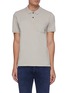 Main View - Click To Enlarge - DENHAM - 'Regal' Chest Pocket Pique Cotton Polo Shirt