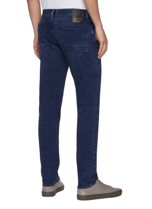 Back View - Click To Enlarge - DENHAM - 'Noos Razor' Slim Fit Whiskered Denim Jeans