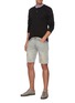 Figure View - Click To Enlarge - DENHAM - 'Razor' paint splatter slim fit denim shorts
