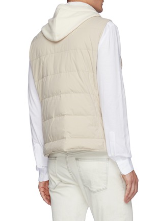 Back View - Click To Enlarge - BRUNELLO CUCINELLI - Hooded Nylon Down Vest