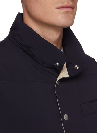 Detail View - Click To Enlarge - BRUNELLO CUCINELLI - Taffeta hooded down vest
