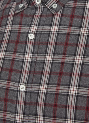  - BRUNELLO CUCINELLI - Tartan Button Down Cotton Flannel Shirt