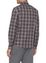 Back View - Click To Enlarge - BRUNELLO CUCINELLI - Tartan Button Down Cotton Flannel Shirt
