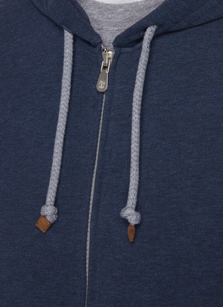 - BRUNELLO CUCINELLI - Cotton-nylon blend drawstring hoodie