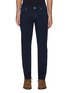 Main View - Click To Enlarge - BRUNELLO CUCINELLI - Leather patch jeans