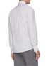 Back View - Click To Enlarge - BRUNELLO CUCINELLI - Striped spread collar slim fit cotton shirt