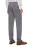 Back View - Click To Enlarge - BRUNELLO CUCINELLI - Slim fit tailored cotton pants