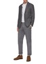 Figure View - Click To Enlarge - BRUNELLO CUCINELLI - Slim fit tailored cotton pants