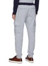 Back View - Click To Enlarge - BRUNELLO CUCINELLI - Drawstring Cotton Cargo Jogger Pants
