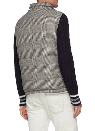 Back View - Click To Enlarge - BRUNELLO CUCINELLI - Reversible Houndstooth Check Down Vest