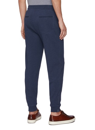 Back View - Click To Enlarge - BRUNELLO CUCINELLI - Elastic waist cotton-nylon blend jogger pants