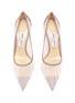 Detail View - Click To Enlarge - JIMMY CHOO - 'Love 85' glitter tulle pumps