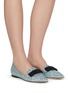 Figure View - Click To Enlarge - JIMMY CHOO - 'Gala' glitter degradé loafers