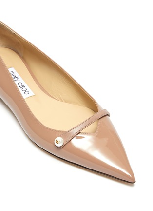 Detail View - Click To Enlarge - JIMMY CHOO - 'Rosalia' patent leather skimmer flats
