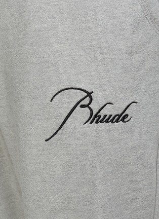  - RHUDE - Logo Embroidered Elongated Drawstring Sweatpants