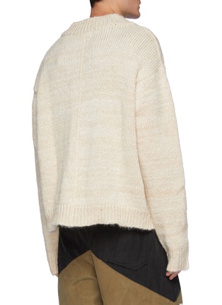 Back View - Click To Enlarge - RHUDE - Monte Carlo' Cashmere Wool Melange Knit Cardigan