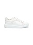 Main View - Click To Enlarge - ALEXANDER MCQUEEN - 'Larry' Rainbow Stitch Leather Sneakers