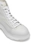 Detail View - Click To Enlarge - ALEXANDER MCQUEEN - 'Tread Slick' transparent High top sneakers