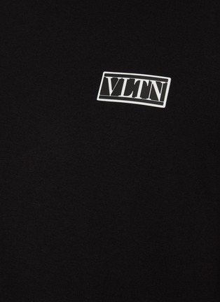  - VALENTINO GARAVANI - VLTN Logo Print Cotton Jersey T-shirt
