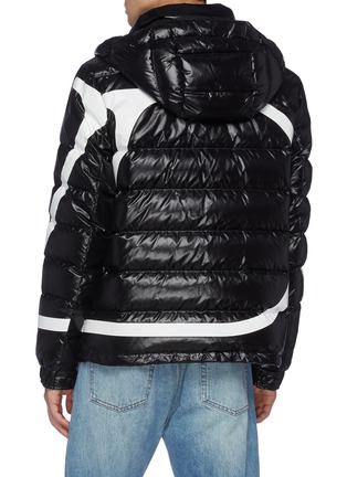 Back View - Click To Enlarge - VALENTINO GARAVANI - Large 'V' Logo Print Quilted Nylon Hooded Puffer Jacket