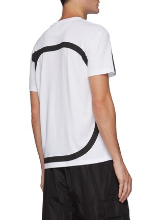 Back View - Click To Enlarge - VALENTINO GARAVANI - Large Logo Print Cotton Jersey T-Shirt