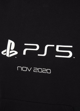  - BALENCIAGA - x PlayStation Logo Print Cotton Hoodie