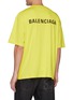 Back View - Click To Enlarge - BALENCIAGA - Logo Print Cotton Jersey T-shirt