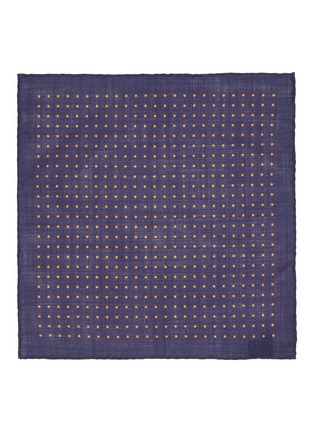 Figure View - Click To Enlarge - STEFANOBIGI MILANO - Dot Print Wool Silk Handkerchief