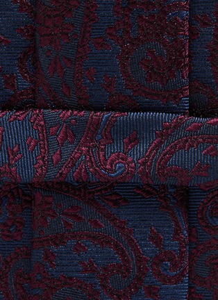 Detail View - Click To Enlarge - STEFANOBIGI MILANO - Taro' Paisley Jacquard Silk Twill Tie