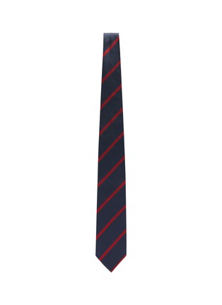 Figure View - Click To Enlarge - STEFANOBIGI MILANO - Senna' Striped Silk Twill Tie