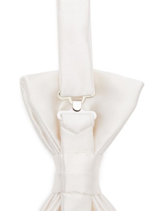 Detail View - Click To Enlarge - STEFANOBIGI MILANO - Taro' Silk Satin Bow Tie