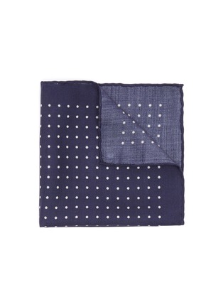 Main View - Click To Enlarge - STEFANOBIGI MILANO - Dot Print Wool Silk Handkerchief