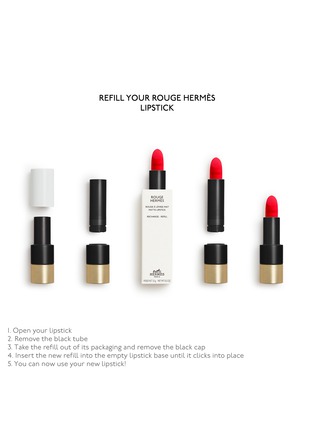  - HERMÈS - Rouge Hermès Matte Lipstick Refill – Orange Boîte
