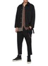 Figure View - Click To Enlarge - SONG FOR THE MUTE - Centre Pleat Wool Pants with Fringe Chain
