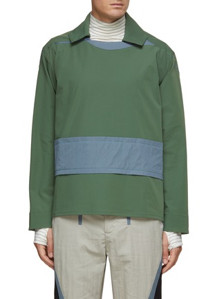 Main View - Click To Enlarge - KIKO KOSTADINOV - Chaster' Shoulder Zip Detail Spread Collar Shirt