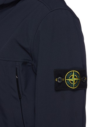  - STONE ISLAND - Corduroy Front Knit Jacket w/ Contrast Collar & Hem