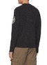 Back View - Click To Enlarge - STONE ISLAND - 'Geelong' Anagram Embroidered Sleeve Wool Sweater