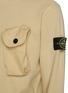  - STONE ISLAND - Brushed Cotton Fleece Crewneck Sweatshirt
