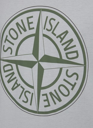  - STONE ISLAND - Logo Appliqued Cotton Crewneck T-Shirt