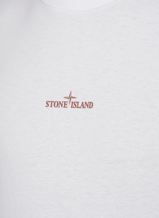 - STONE ISLAND - Collage Print Cotton Crewneck T-Shirt