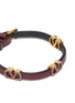 Detail View - Click To Enlarge - VALENTINO GARAVANI - Valentino Garavani 'VSLING' Rhinestone embellished Leather Bracelet