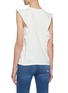 Back View - Click To Enlarge - FRAME - Ruffle Shoulder Detail Sleeveless Blouse
