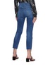 Back View - Click To Enlarge - FRAME -  ''Le Pixie Sylvie' raw hem slim jeans