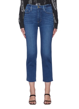 Main View - Click To Enlarge - FRAME -  ''Le Pixie Sylvie' raw hem slim jeans